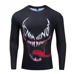 Venom Raglan Workout Clothing Jersey Idolstore - Merchandise and Collectibles Merchandise, Toys and Collectibles 2