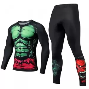 Green Hulk Rage Rashguard set Crossfit Idolstore - Merchandise and Collectibles Merchandise, Toys and Collectibles