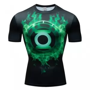 Workout shirt Green Lantern Logo Fire Idolstore - Merchandise and Collectibles Merchandise, Toys and Collectibles 2