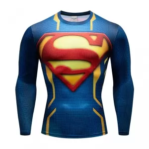 Rash guard Superman Symbol Workout Apparel Idolstore - Merchandise and Collectibles Merchandise, Toys and Collectibles 2