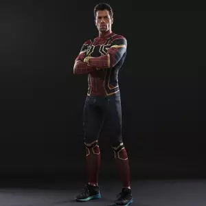 Buy iron spider man costume set shirt workout - product collection
