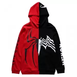 Hoodie Spider-man Venom Crossover Red black Idolstore - Merchandise and Collectibles Merchandise, Toys and Collectibles 2