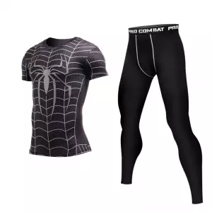 Black Venom Spider-man Rashguard set Costume Idolstore - Merchandise and Collectibles Merchandise, Toys and Collectibles