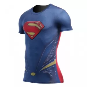 Superman rash guard shirt Man Of Steel Workout Idolstore - Merchandise and Collectibles Merchandise, Toys and Collectibles