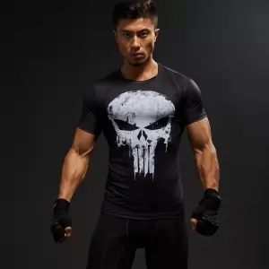 Punisher Rashguard t-shirt Logo Workout Idolstore - Merchandise and Collectibles Merchandise, Toys and Collectibles 2