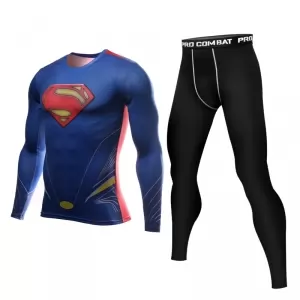 Superman Rashguard set Pants + Jersey Idolstore - Merchandise and Collectibles Merchandise, Toys and Collectibles