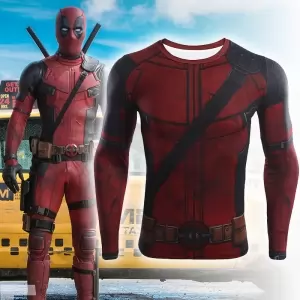 Rashguard Deadpool 2 Workout Gear Idolstore - Merchandise and Collectibles Merchandise, Toys and Collectibles 2