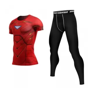 Buy iron man mark 6 rashguard set costume - product collection