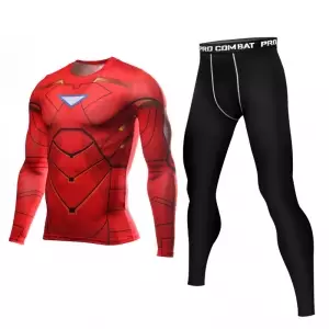 Iron man Rashguard set Long Sleeve Leggings Idolstore - Merchandise and Collectibles Merchandise, Toys and Collectibles