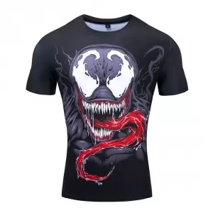 Symbiote Rashguard Venom Workout tee Idolstore - Merchandise and Collectibles Merchandise, Toys and Collectibles 2