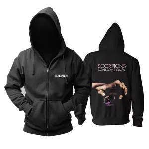 Buy hoodie scorpions lonesome crow black pullover - product collection