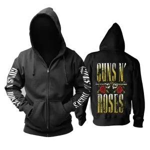 Buy hoodie guns n' roses logo black pullover - product collection