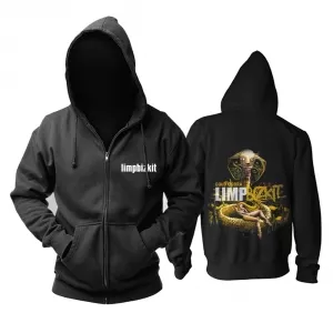 Zipper hoodie Limp Bizkit Gold Cobra Black Pullover Idolstore - Merchandise and Collectibles Merchandise, Toys and Collectibles 2