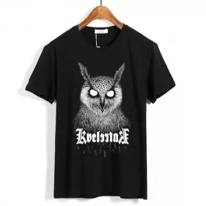 Buy t-shirt kvelertak owl black - product collection