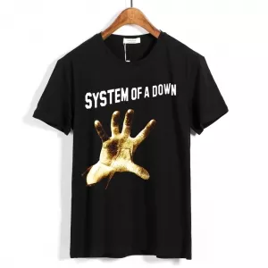 Buy t-shirt system of a down logo black - product collection