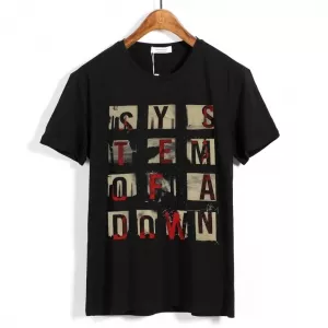 Buy t-shirt system of a down system black - product collection