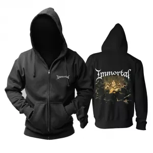 Buy hoodie immortal invulnerable black pullover - product collection