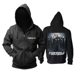 Buy black hoodie powerwolf heavy metal band pullover - product collection
