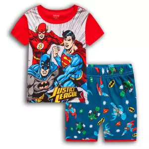 Kids T-shirts Shorts Set Justice League Pyjama PJs Idolstore - Merchandise and Collectibles Merchandise, Toys and Collectibles 2