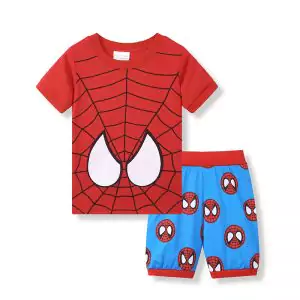 Kids T-shirts Shorts Set Spider-man Pyjamas Idolstore - Merchandise and Collectibles Merchandise, Toys and Collectibles 2