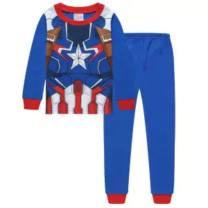 Boy’s Pajama Sets Captain America Costume Idolstore - Merchandise and Collectibles Merchandise, Toys and Collectibles 2