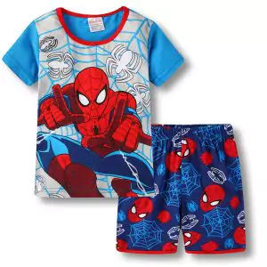 Buy kids t-shirts shorts set spider-man apparel - product collection