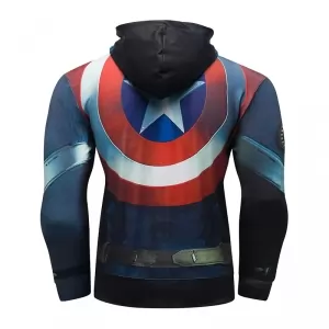 Captain America Gym Hoodie Sport Jersey Idolstore - Merchandise and Collectibles Merchandise, Toys and Collectibles