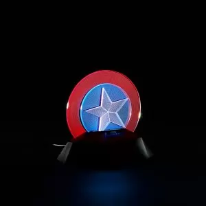 Night Light 3D Lamp Captain America Shield Inspired Idolstore - Merchandise and Collectibles Merchandise, Toys and Collectibles
