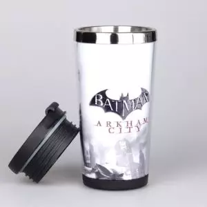 Buy travel coffee mug batman arkham knight tumbler dcu - product collection