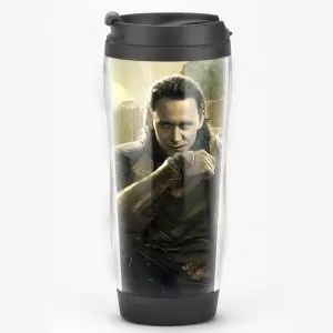 Travel Coffee Mug Loki Tumbler Tom Hiddleston Idolstore - Merchandise and Collectibles Merchandise, Toys and Collectibles 2