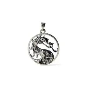 Dragon Inspired Mortal Kombat Logo Necklace Idolstore - Merchandise and Collectibles Merchandise, Toys and Collectibles 2