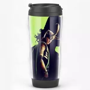 Travel Coffee Mug Loki PVC Tumbler Cup Idolstore - Merchandise and Collectibles Merchandise, Toys and Collectibles 2