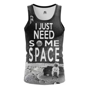 Buy men's tank need space moon universe vest - product collection