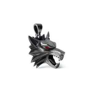 Buy the witcher necklace wolf handmade 3d - product collection