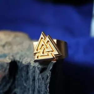 Ring Scandinavian Mythology Walhall Valknut Idolstore - Merchandise and Collectibles Merchandise, Toys and Collectibles