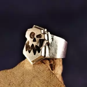 Ring Ork Dawn of War 40k Orkz Boyz Sign Handmade Idolstore - Merchandise and Collectibles Merchandise, Toys and Collectibles