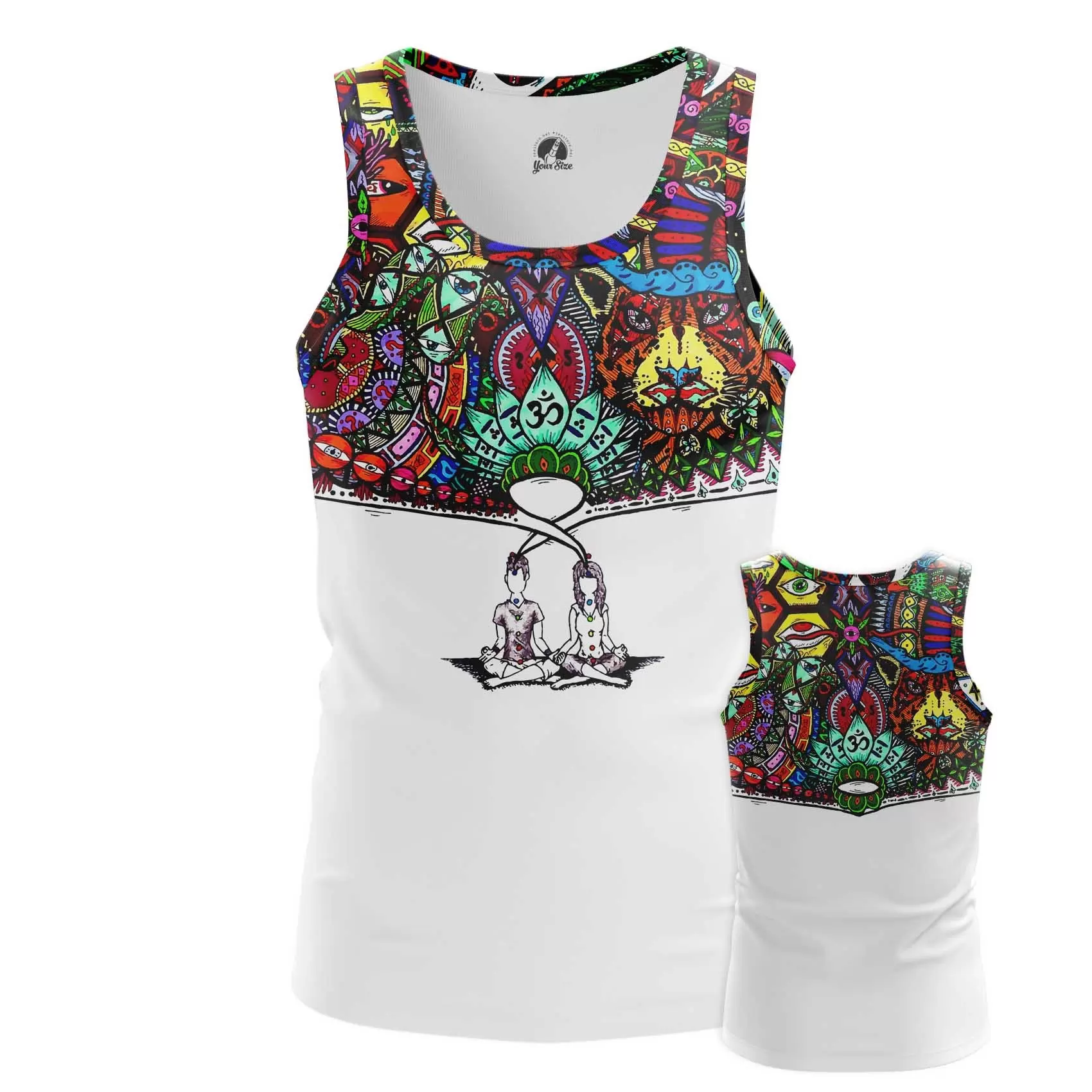 Men’s tank Mindfulness Tag CLoud Vest Idolstore - Merchandise and Collectibles Merchandise, Toys and Collectibles 2