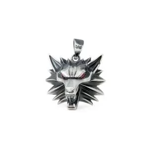 Wolf Necklace The Witcher Silver Pendant Idolstore - Merchandise and Collectibles Merchandise, Toys and Collectibles 2