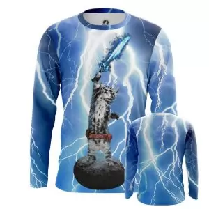 Men’s long sleeve Cat God Cats Thunder Fun Idolstore - Merchandise and Collectibles Merchandise, Toys and Collectibles 2