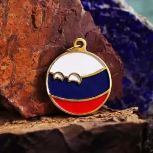 Necklace Russia Countryballs Russian Handmade Pendant Idolstore - Merchandise and Collectibles Merchandise, Toys and Collectibles