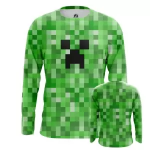 Men’s long sleeve Creeper Minecraft GIfts Idolstore - Merchandise and Collectibles Merchandise, Toys and Collectibles 2