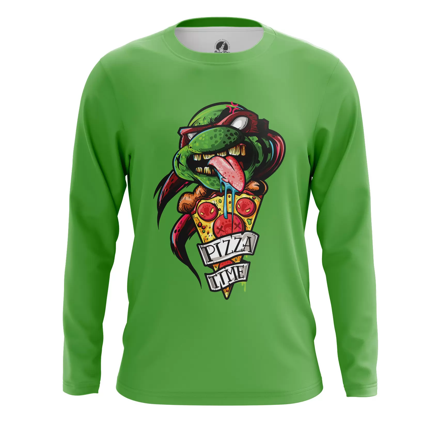 Men’s long sleeve Pizza time TMNT Ninja Turtles Idolstore - Merchandise and Collectibles Merchandise, Toys and Collectibles 2