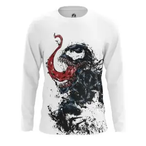 Men’s long sleeve Venom Symbiote White Idolstore - Merchandise and Collectibles Merchandise, Toys and Collectibles 2
