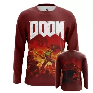 Buy men's long sleeve shirt top doom shooter - product collection