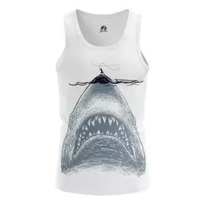 Men’s tank Fishing Time Sharks Fun Jaws Vest Idolstore - Merchandise and Collectibles Merchandise, Toys and Collectibles 2