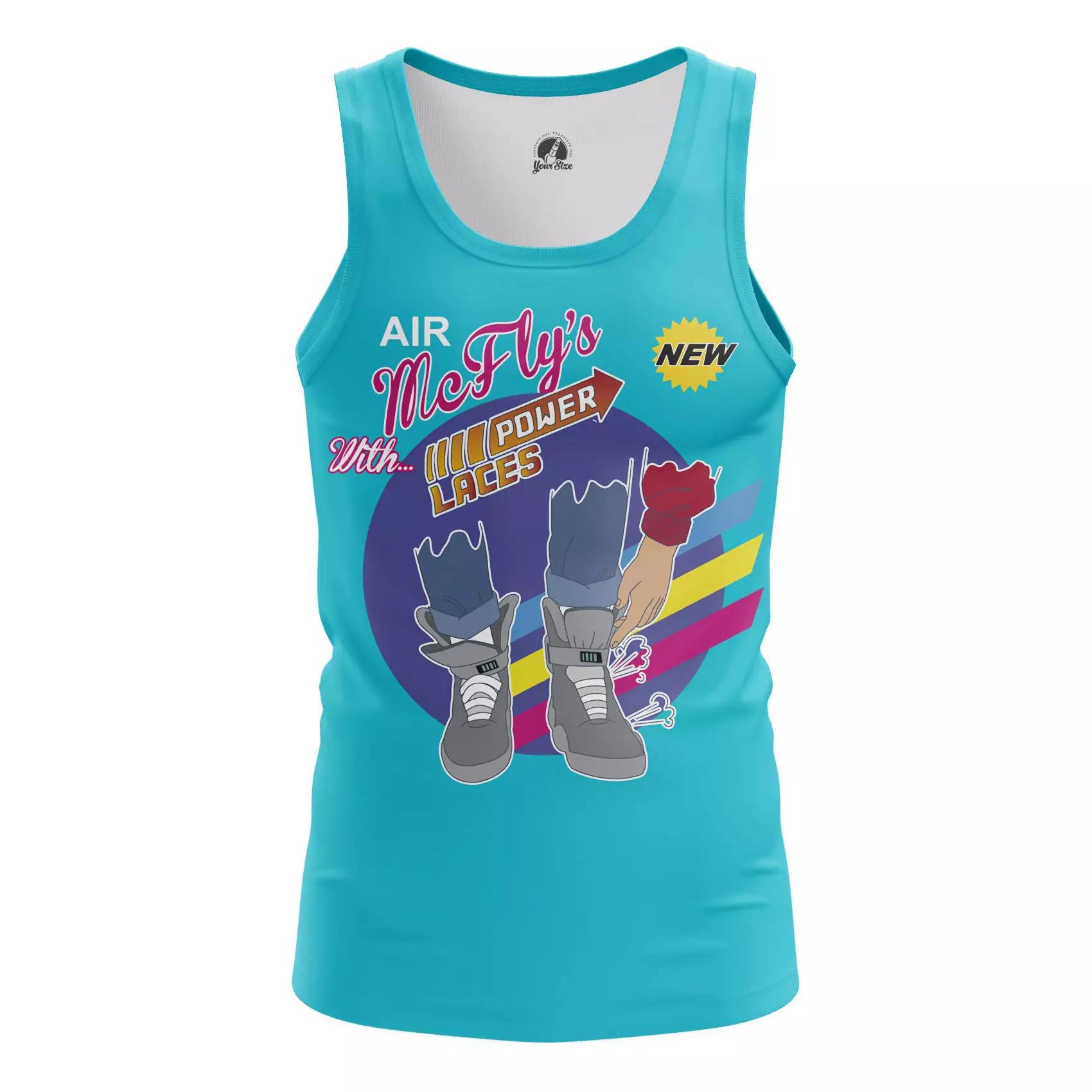 Men’s tank Mcfly’s Power Laces Back to Future Vest Idolstore - Merchandise and Collectibles Merchandise, Toys and Collectibles 2