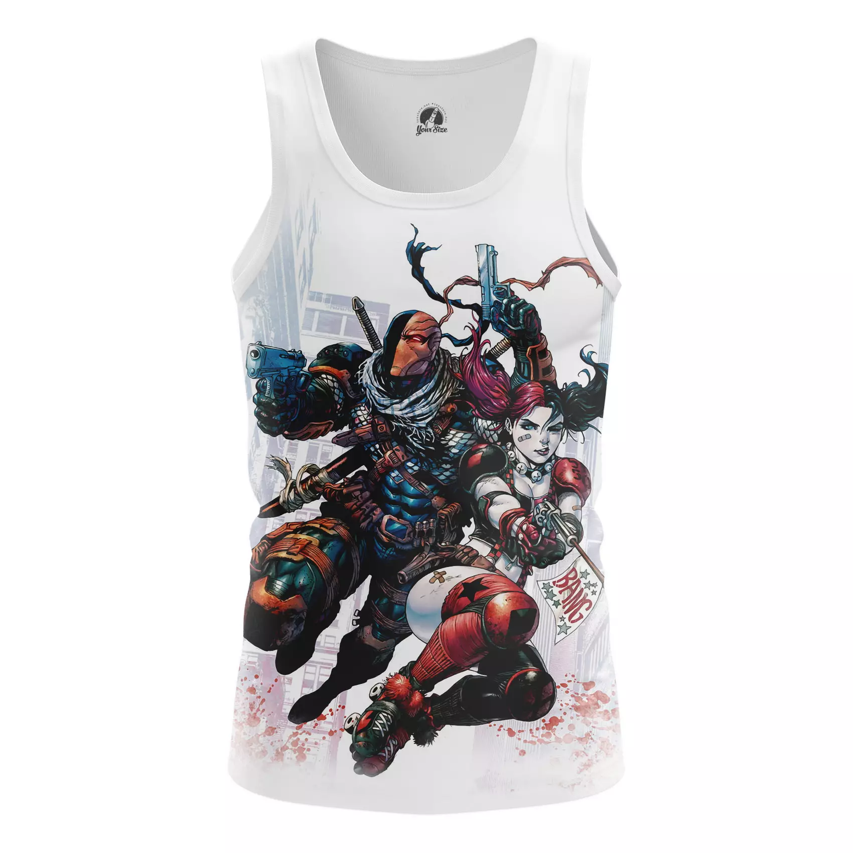 Men’s tank DeathStroke And Harley Comics Vest Idolstore - Merchandise and Collectibles Merchandise, Toys and Collectibles 2