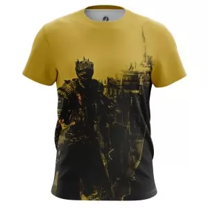Dark Souls Men’s t-shirt Yellow Black Idolstore - Merchandise and Collectibles Merchandise, Toys and Collectibles 2