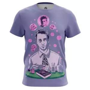 Fight Club Men’s t-shirt Movie Dark Blue Idolstore - Merchandise and Collectibles Merchandise, Toys and Collectibles 2