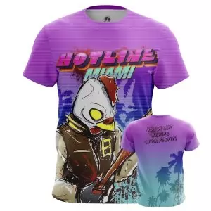 Men’s t-shirt Hotline Miami Retro Wave Games Idolstore - Merchandise and Collectibles Merchandise, Toys and Collectibles 2